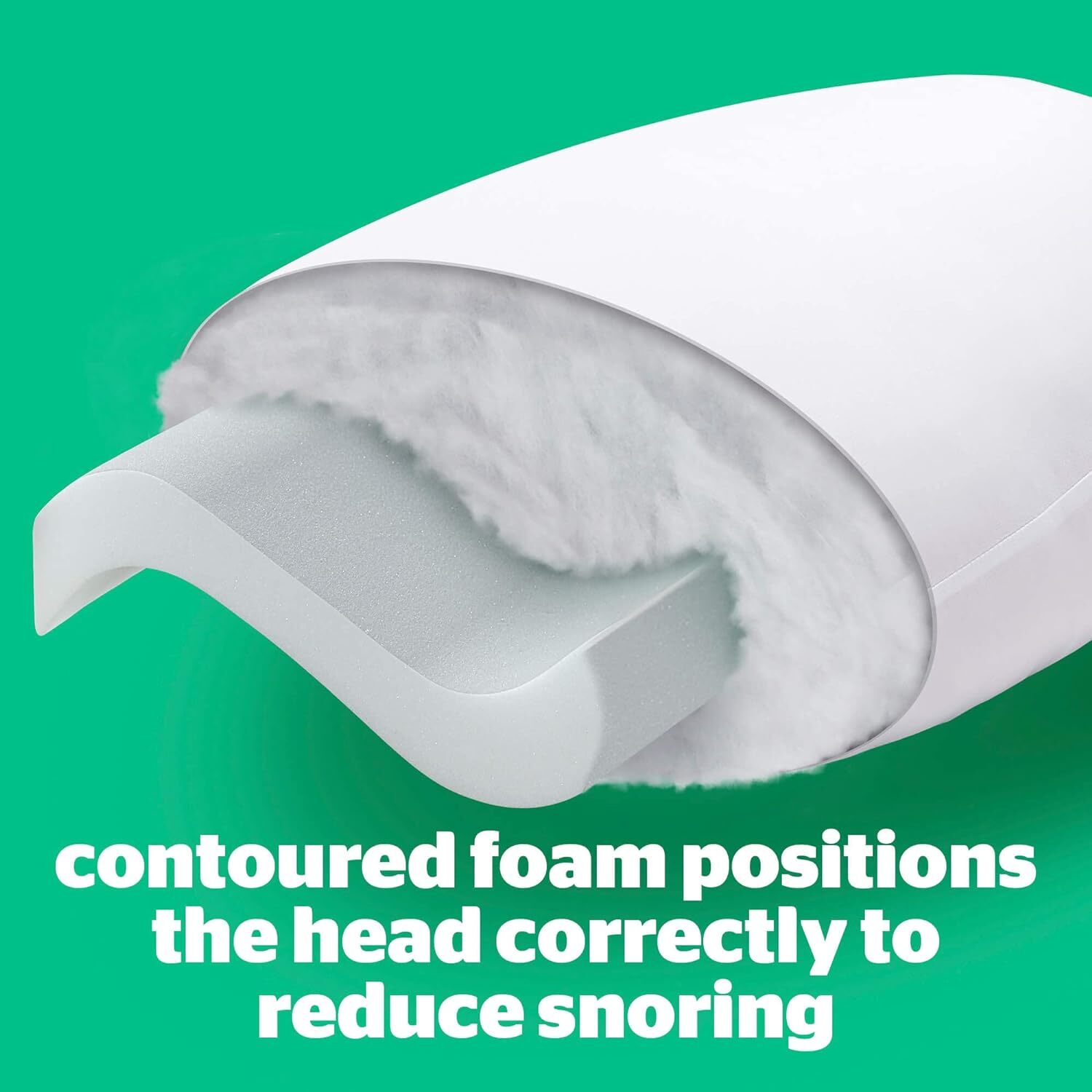 Silentnight AntiSnore Pillow Ergonomically Designed with Contoured