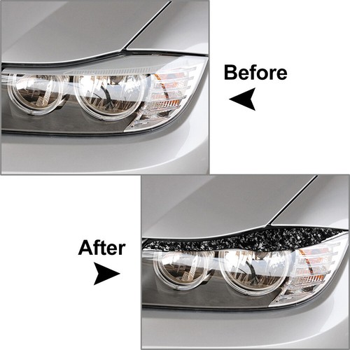 Headlight Eyebrow Eyelid Cover Trim Car For BMW 3 Series E90 E91 2005-2012 Pair - Picture 9 of 9