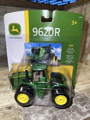 1/64 Scale John Deere 9620R 4wd Tractor With Triples Die-cast Ertl