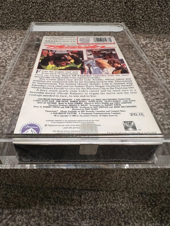 DAYS OF THUNDER VHS IGS Graded BOX 8 NM SEAL 9 MINT w/Watermarks Factory Sealed - Image 4 of 4
