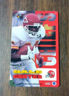 RARE 1994/95 Dale Carter PRO MAGS NFL Magnet #97 Kansas City Chiefs