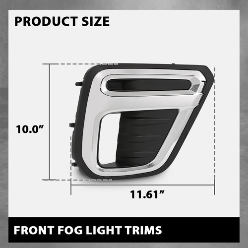 1Pair Front Fog Light Trim Bezel LH RH For Subaru Forester 2019-2021 - Bild 5 von 8