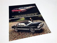 1982 Chrysler Lebaron New Yorker Cordoba Plymouth Reliant Horizon TC3 Brochure