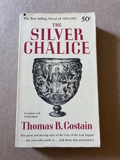 THE SILVER CHALICE  by Thomas B. Costain  vintage 1954 Permabook paperback GRAIL