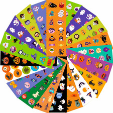 150 Sheets Halloween Stickers for Kids,Cute Halloween Stickers Bulk Treats