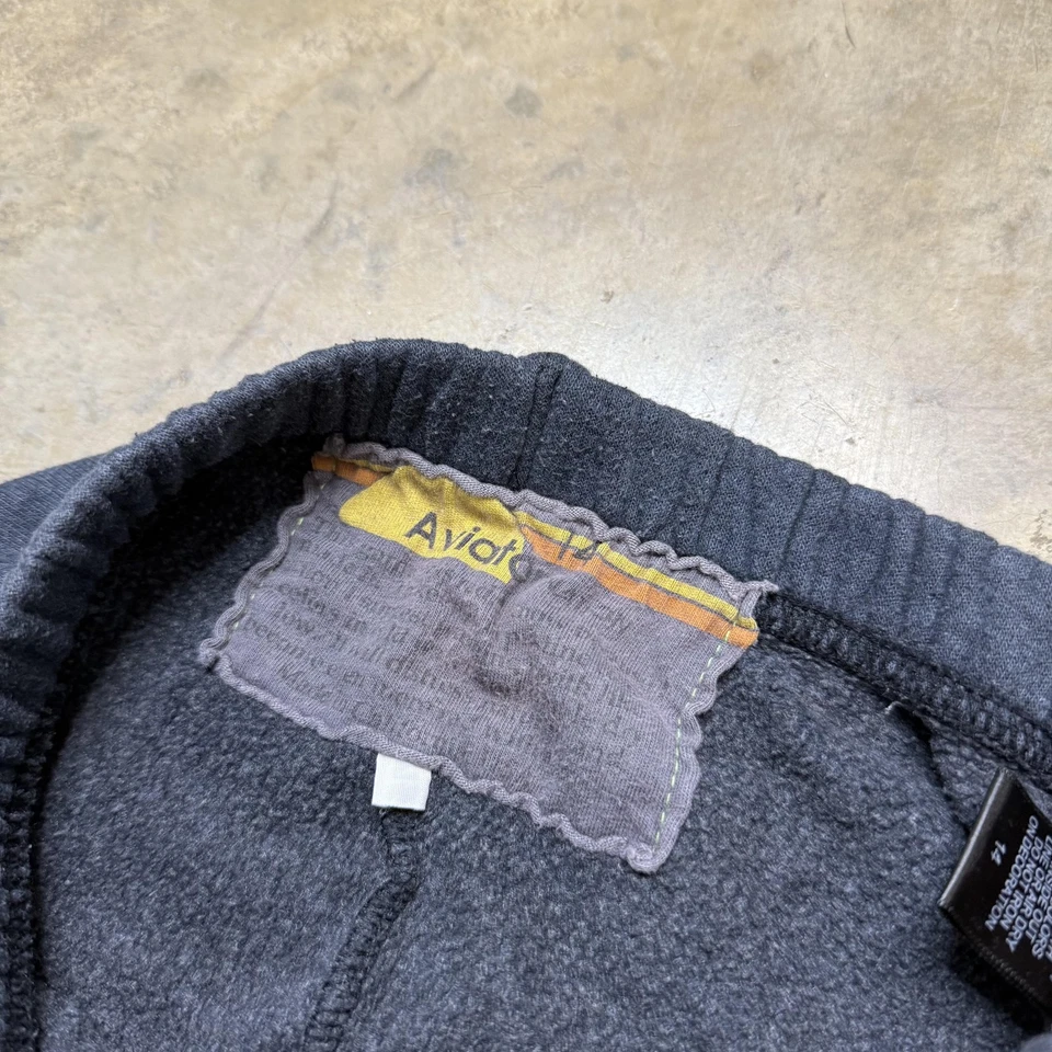 Pantalones deportivos Aviator Nation niños 14 pantalones a rayas arco iris hechos en EE. UU. Vintage retro Foto 3 de 4