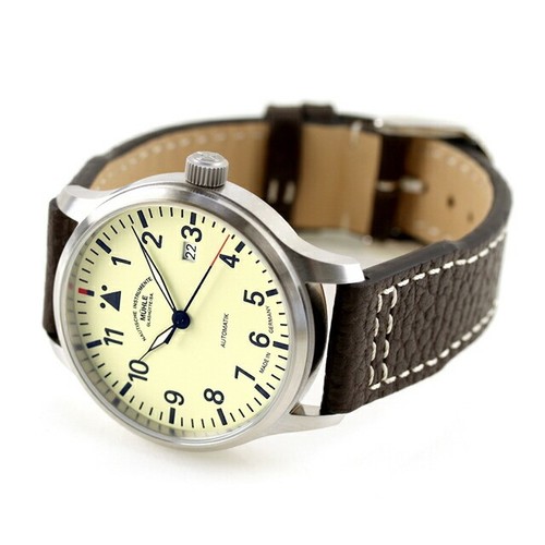 Muhle Glashütte Terrasport II Automatikuhr Herren M1-37-47-LB creme unbenutzt - Bild 4 von 8