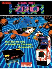 1980 Universal Cosmic Series Zero Hour Arcade Game Flyer Vintage Japan