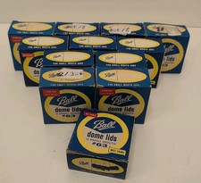 Vintage Ball #63 Dome Lids ELEVEN Boxes Of 12 + Bonus