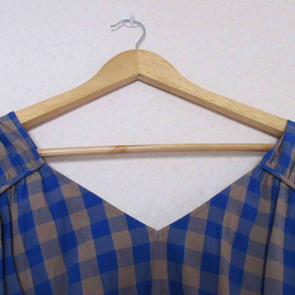 UNTITLED Check Pattern Drawstring Dress, Size 2, … - image 3