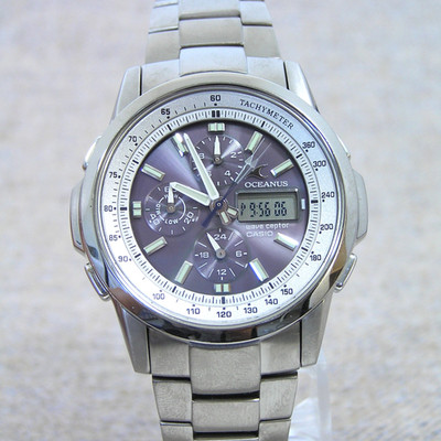 [Selten!] Retro Casio OCW-500TDJ Oceanus Solar Titan Funkuhr Japan Modell