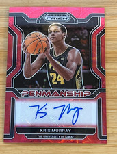 2022-23 Prizm Draft Picks Kris Murray College Penmanship Red Scope /88 RC