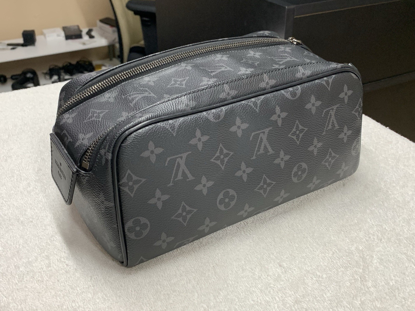 Louis Vuitton Dopp Kit Monogram Eclipse Toilet Po… - image 20