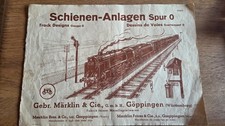 M&Auml;RKLIN Schienen Anlagen Heft von 1939 Spur 0