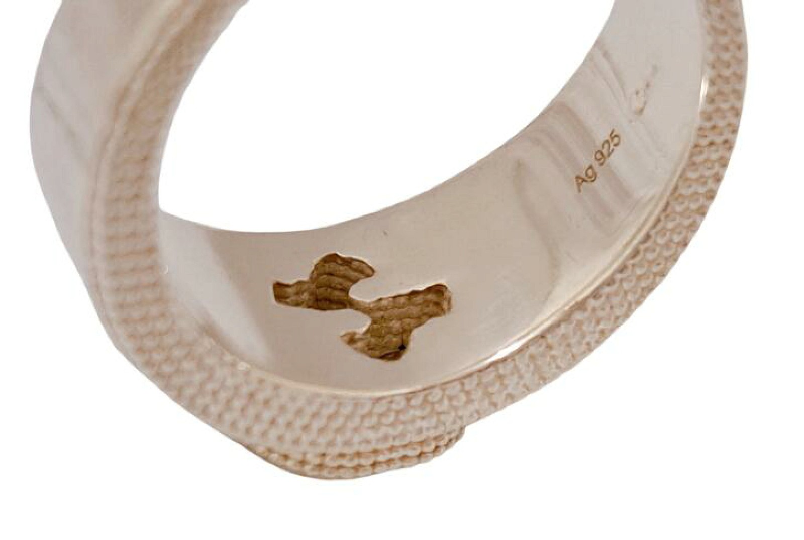 Authentic Gucci Silver Ring 14 Interlocking G 479… - image 6