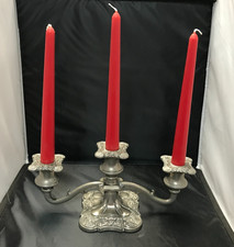 Vintage Silver Plated 3 Arm