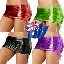 Womens Mini Stylish Bodycon Night Skirt High Waist Dance Hip Wrap Costume Sexy