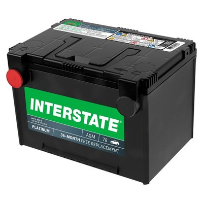 Interstate Batteries Group Size 78 SLI AGM Automotive Battery 12V