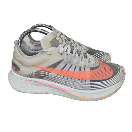 Nike Zoom Fly SP Running Shoes Womens 9.5 White Sunset Pulse Sneakers AJ8229-108 - Picture 1 of 10