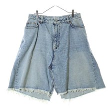 BALENCIAGA 22AW Pull-up Skirt Denim Indigo Womens 704546 TDW14 Used c1d5227102b2