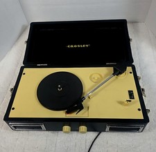 Crosley Record Player CR40 Portable Turntable Suitcase Black/Cream Parts Only