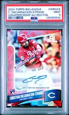 CHRISTIAN ENCARNACION-STRAND 2024 Big League Wrapper RC AUTO RED FOIL🔥1/5 PSA 9