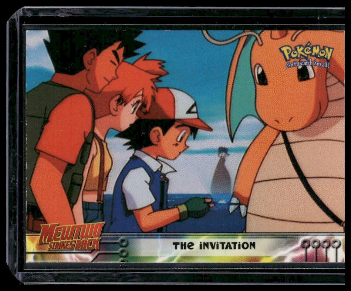 Topps Pokemon Movie The Invitation #13 1st Edition Blue Label 1998 LP