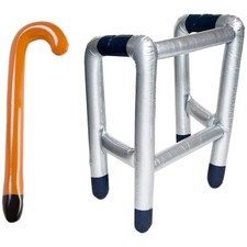 Aufblasbar Laufgestell Rahmen Gehstock Geburtstagsparty Spaß Geschenk 85x49x42cm