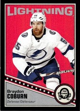 2019-20 O-Pee-Chee Retro Black Border Braydon Coburn 019/100 Tampa Bay Lightning