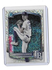 2025 Bowman Draft #BDC-166 Cooper Flemming Chrome Mini Diamonds Refractor