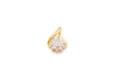 Anhänger vergoldet Sterlingsilber 925 Diamant