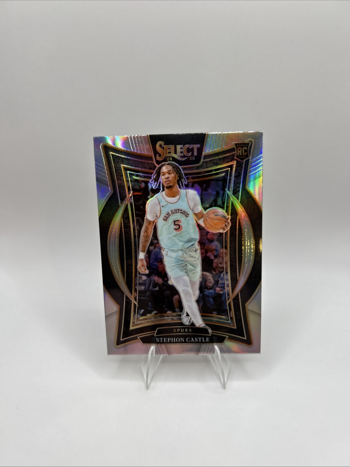 2024-25 Panini Select - Concourse Stephon Castle #72 Silver Prizm (RC)