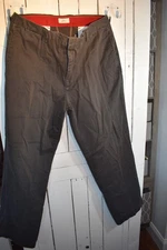 Men's Dockers Relaxed Fit Olive Gray Pants 36w  x  32l, Pre-Owned (M36-32,m3d)