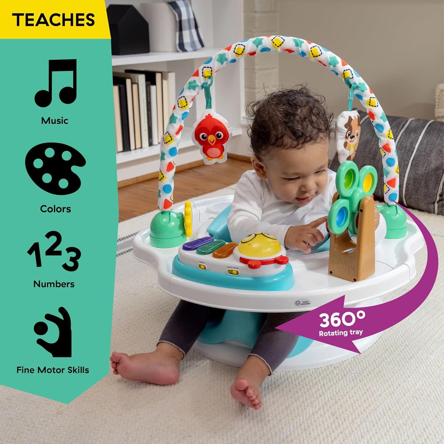 Superseat Touch of Tunes 3-In-1 Activity Seat, with Music & Lights, Ages 6 Month