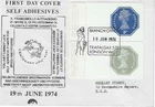 1974 (19 June) Self Adhesive FDC With Trafalgar Square Handstamp Cat £80 VGC