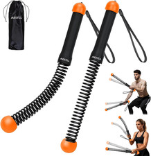 Ropeless Battle Ropes Weighted   2 Pack Portable Cordless Battle Ropes for HIIT