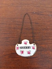 Vintage Royal Adderley Floral Bone China Sherry Dekanter Etikett