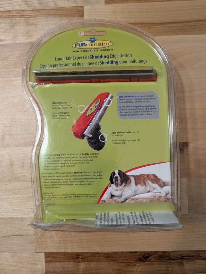 Herramienta de desprendimiento FURMINATOR para perros de pelo largo XL borde de 5" más de 90 libras Foto 2 de 2