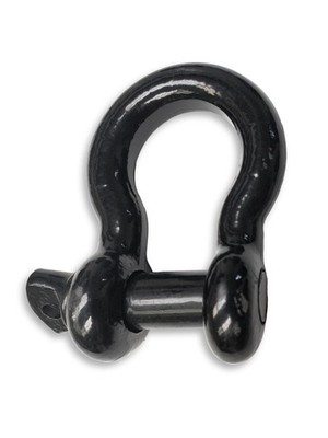 OPEN BOX Black DRing 3/4'' Bow Shackle w 7/8'' Screw Pin 10500 LB Capacity Jeep CJ