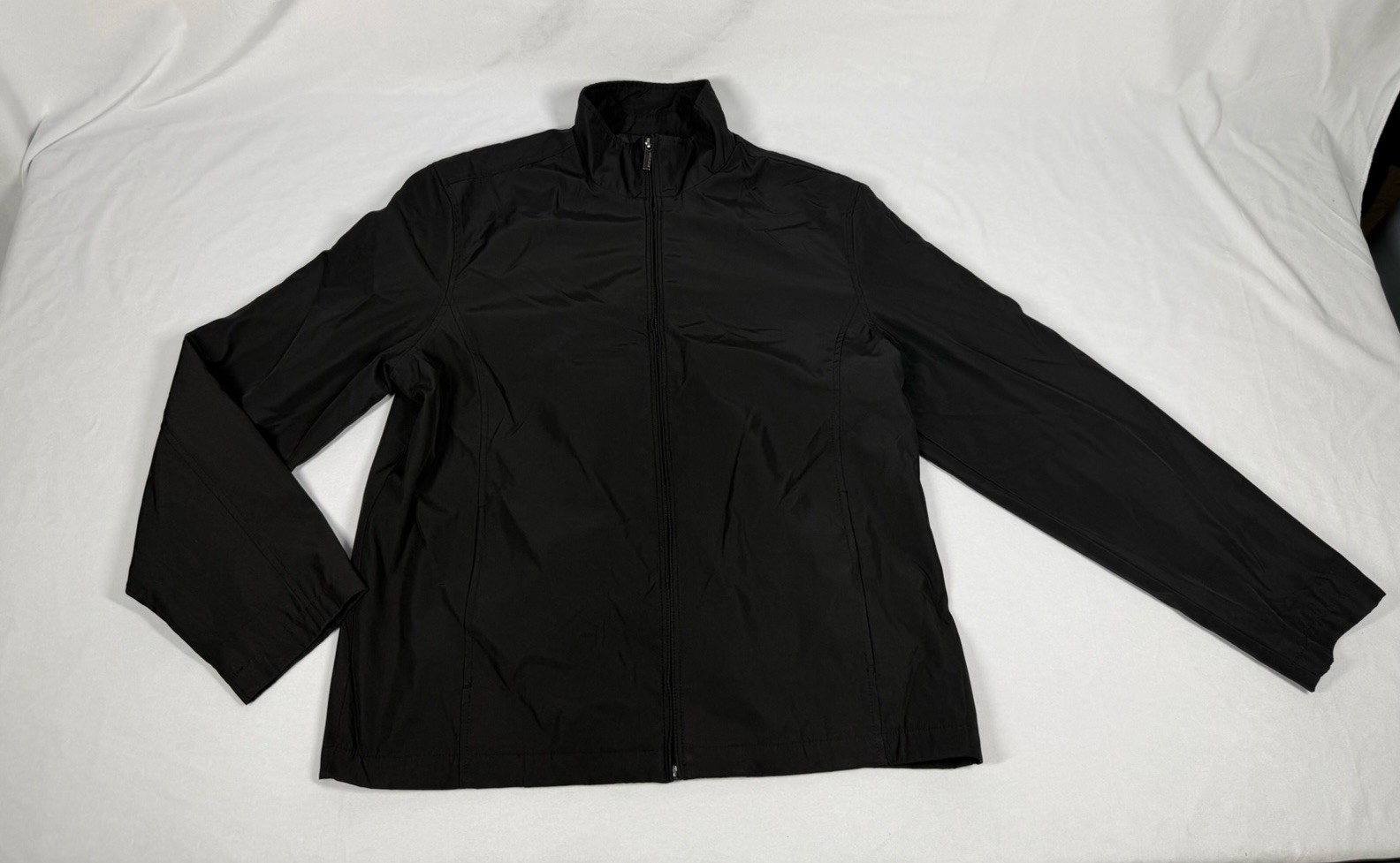 Structure Black Polyester Lightweight Full Zip Ja… - image 1