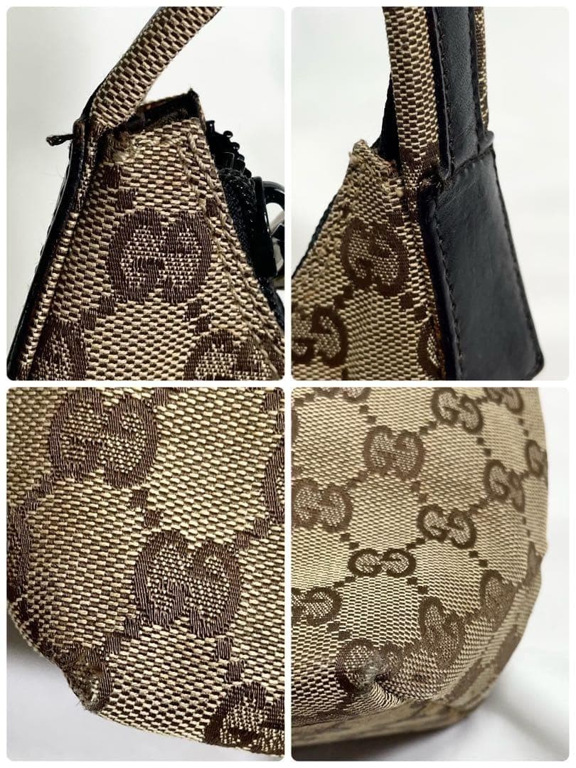 Authentic Gucci GG Pattern One Shoulder Canvas Br… - image 8