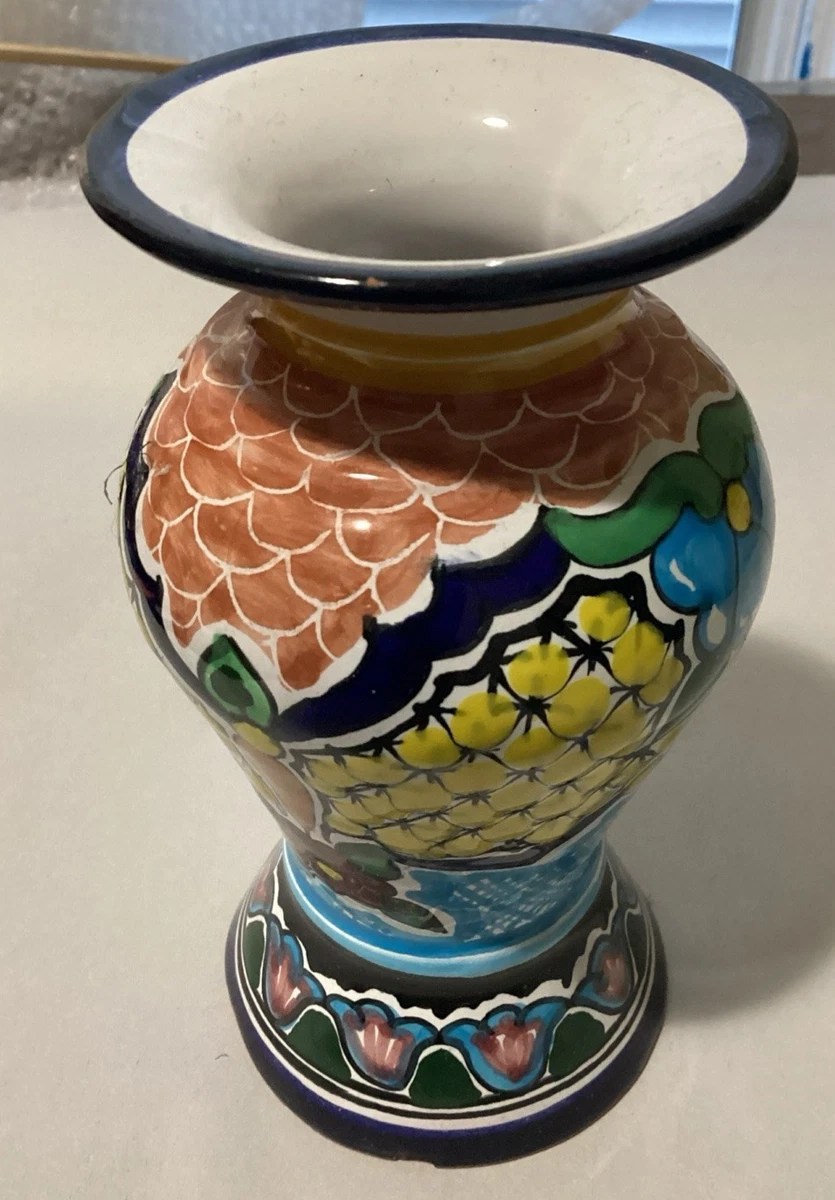 Talavera Vase In Collectible Mexican Pottery for sale | eBay
