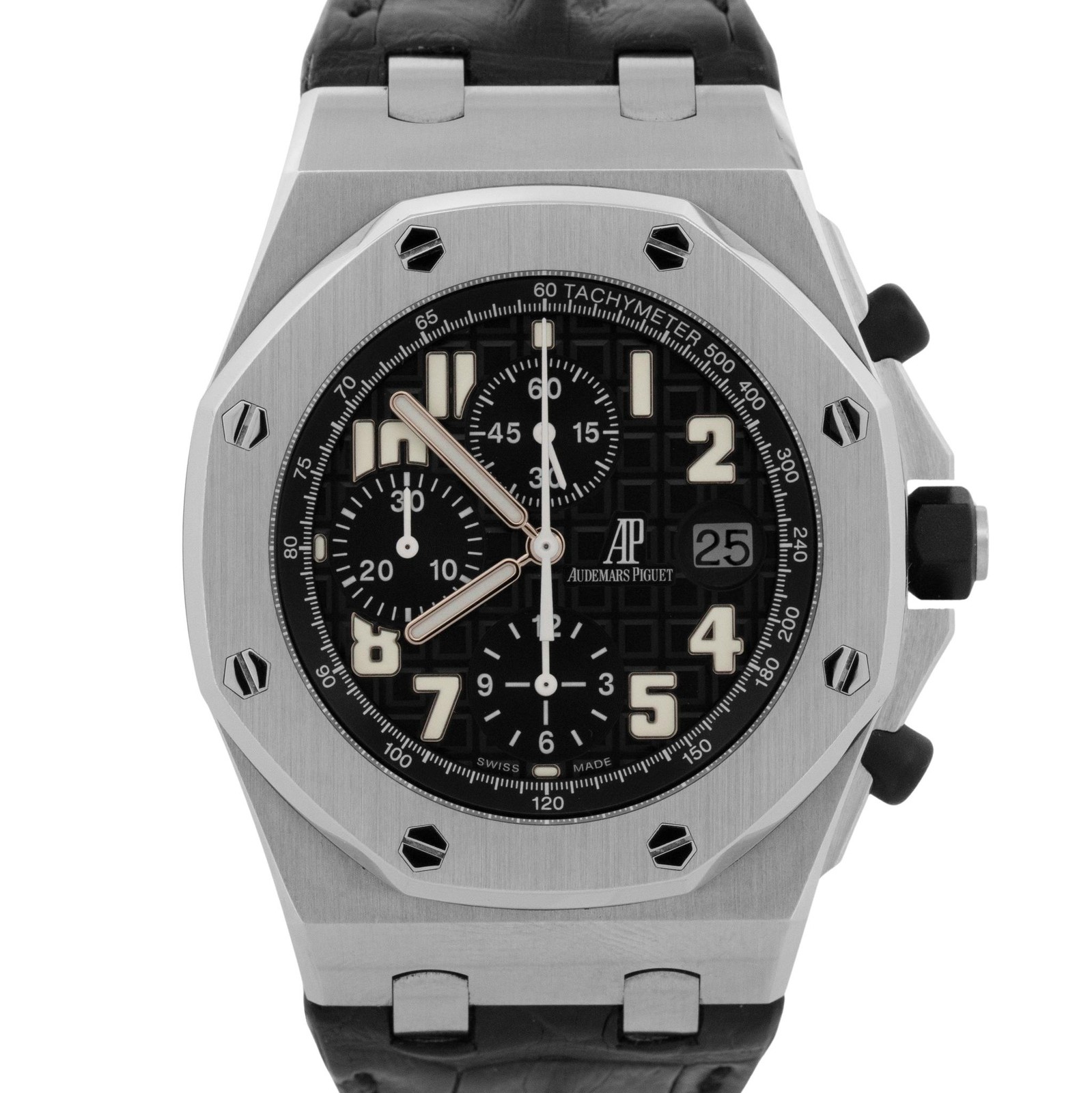 2010 PAPERS Audemars Piguet Royal Oak Offshore BLACK THEMES 42mm 26020ST Watch