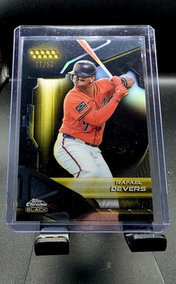 Topps 2026 Chrome Black Gold Refractor /50 Rafael Devers #179 Giants