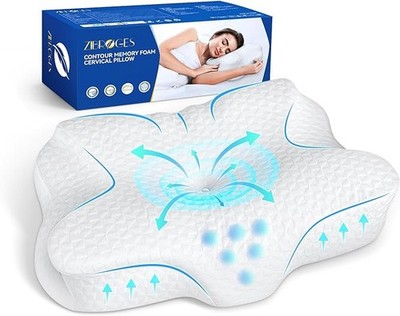 Zibroges Cervical Pillow Memory Foam Pillow for Neck Head Shoulder