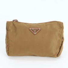 Borsa Prada Tessuto Nylon Marrone Autentica