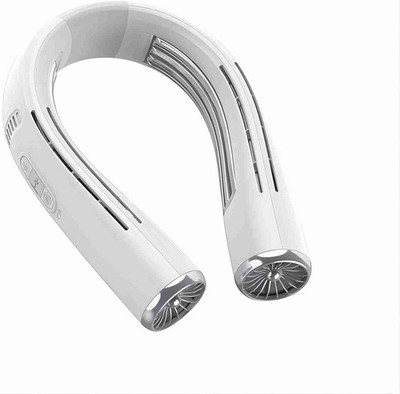 Tragbarer Nackenventilator Kühlplatte USB-C Wiederaufladbar 6000mAh Tragbar Apricot