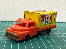 Vintage Japanese Tin Toy Truck Bird Shop Showa Era