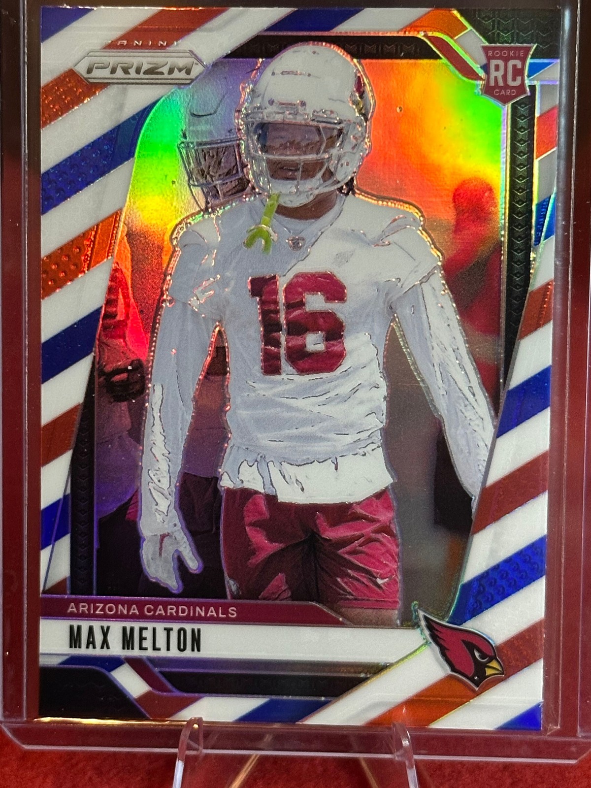 2024 Panini Prizm #376 Max Melton Red White and Blue