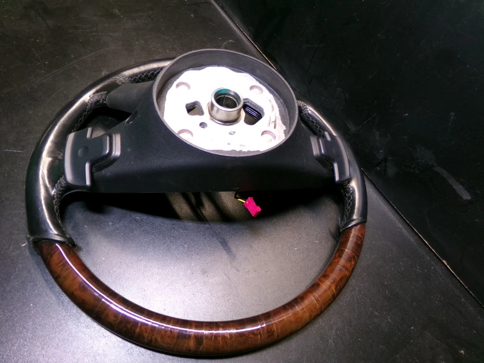 Driver Steering Wheel Wood Top A1644607103 09-12 Mercedes Benz W164 ML350 ML500 - Image 4 of 4